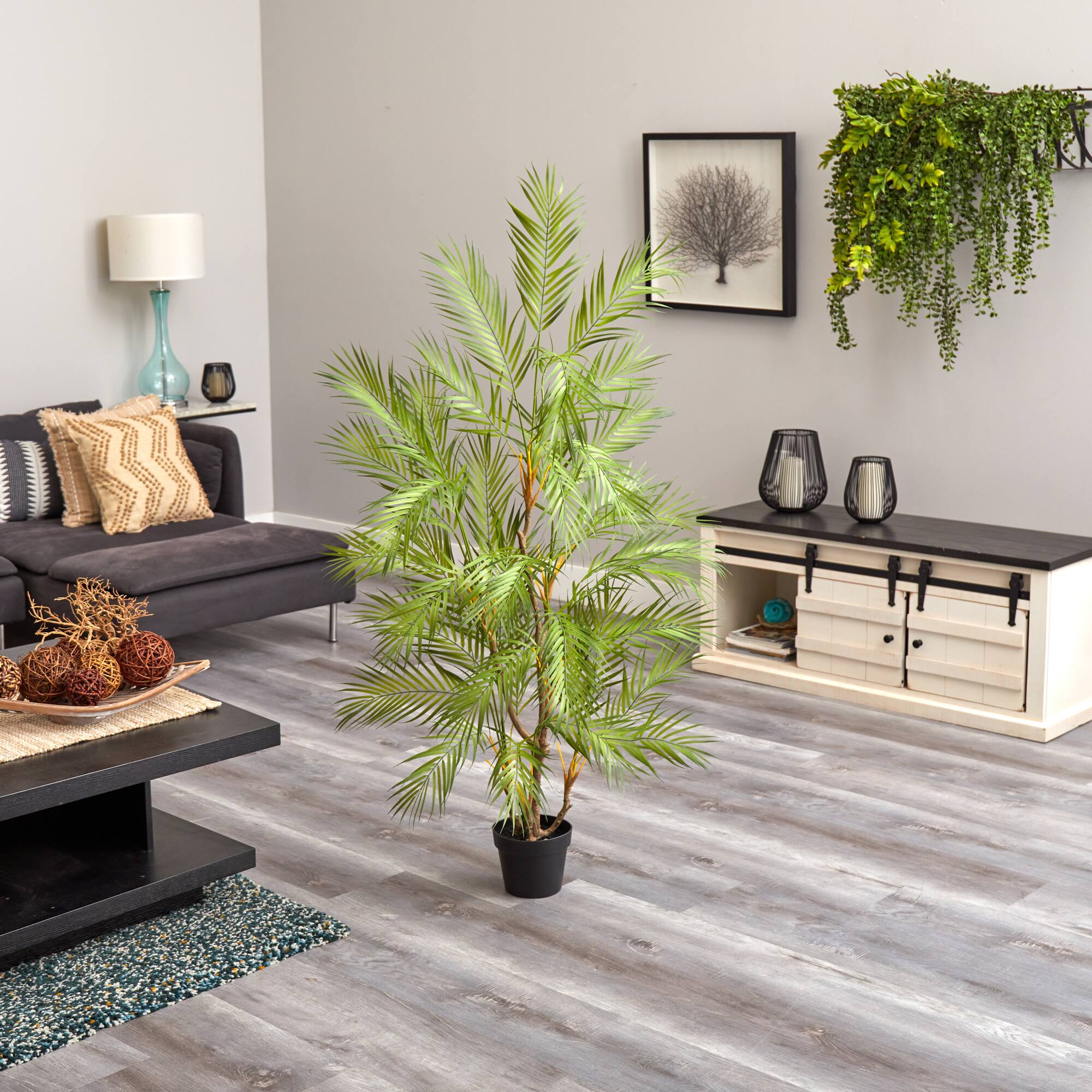 4.5ft. Potted Areca Artificial Palm Tree